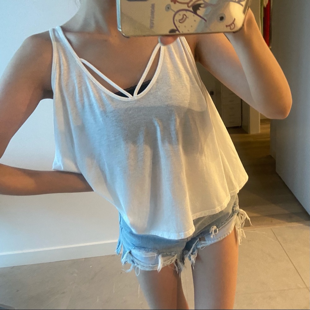 White Basic Tank Top